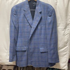 Alan Lebow Men’s sport coat in blue/camel/charcoal